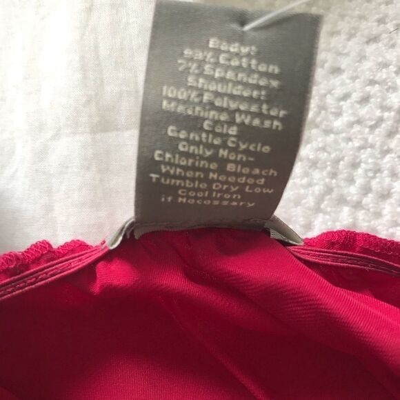 Ann Taylor Off Shoulder Ruffle Neck Tank Pink M - Picture 9 of 9